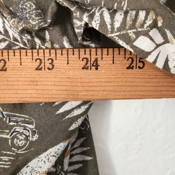 Woolrich Shirt Mens XL Short Sleeve Button Down Tropical Palm Trees Made USA - Picture 5 of 8